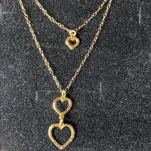 10K Gold Heart Pendant Necklace